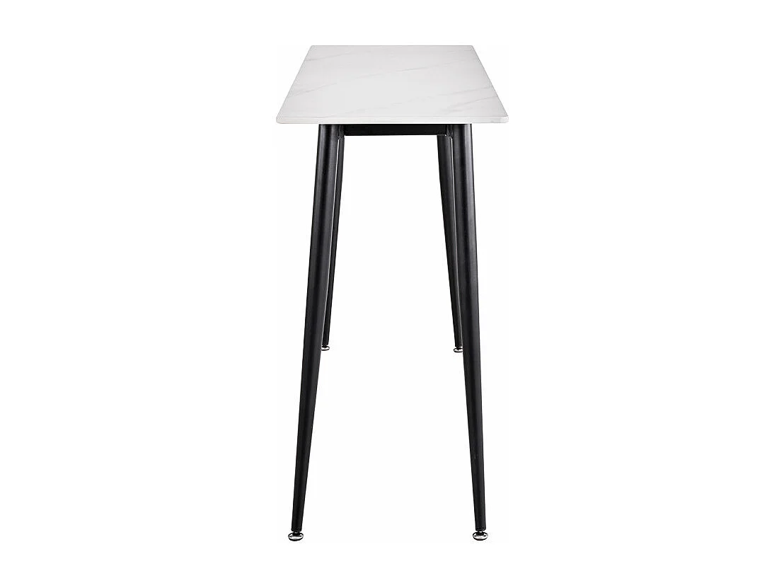 Console 120 cm céramique blanc pieds évasés métal noir - RYDER 2