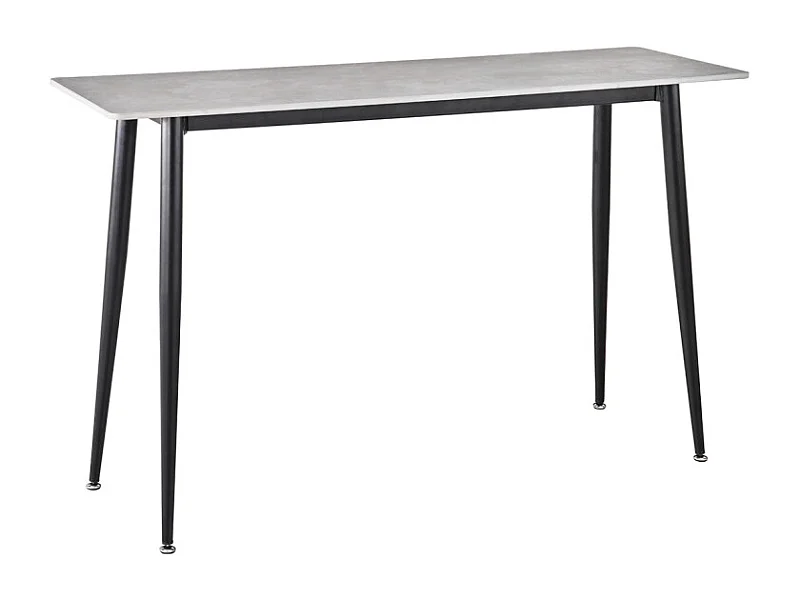 Console 120 cm céramique gris pieds évasés métal noir - RYDER 2