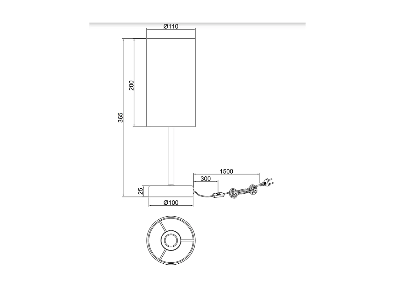 Lampe à poser Pardina, motif léopard