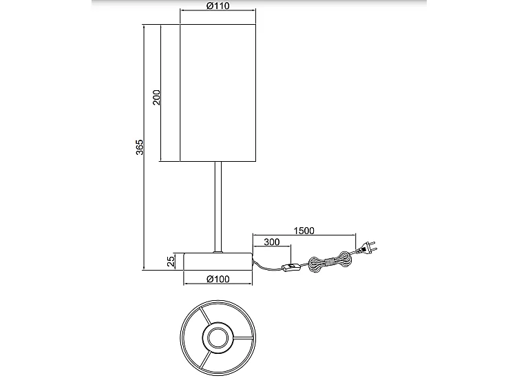 Lampe à poser Pardina, motif léopard