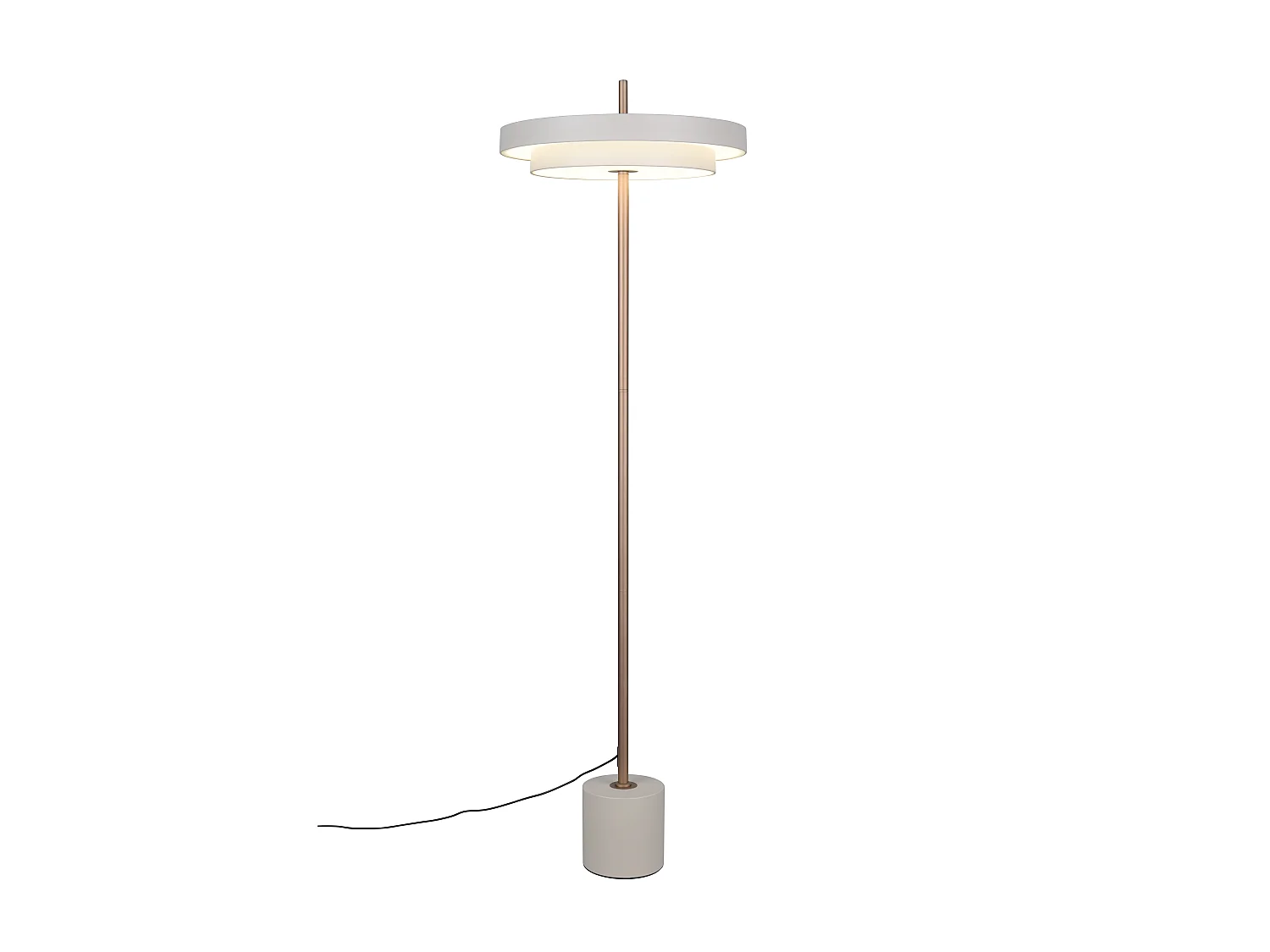 Lampadaire vintage led à variateur Keaton