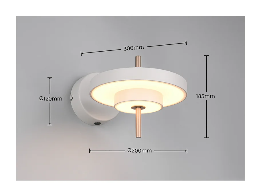 Applique LED Keaton Trio