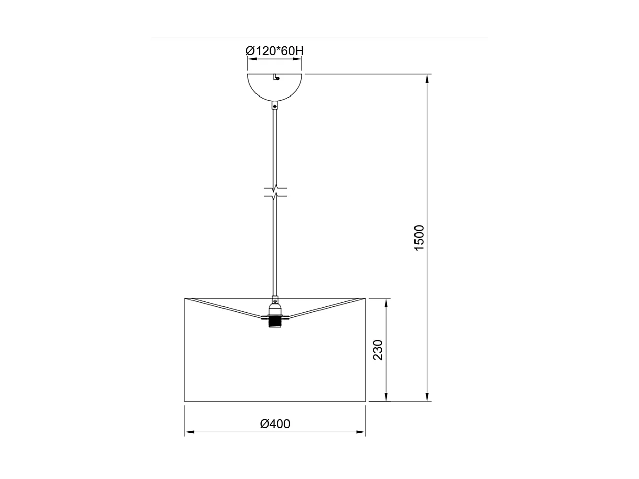 Suspension Pardina léopard Ø40 cm