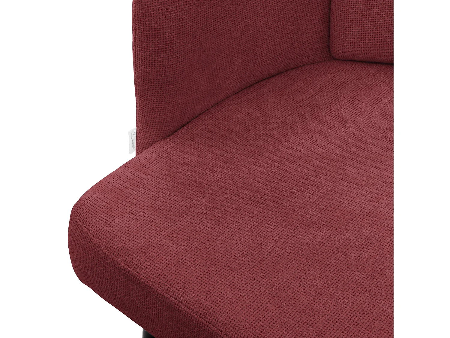 ML-Design 4x Sedie da pranzo rosso, in tessuto, poltrone ergonomiche da cucina con braccioli e schienale in rattan, poltroncine imbottite per salotto