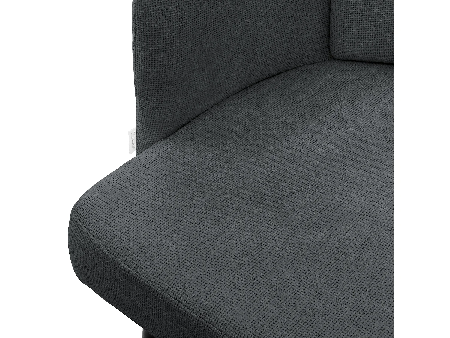 ML-Design 2x Sillas de comedor con funda de tela antracita asientos sofá de salón con respaldo y reposabrazos de ratán mueble tapizado, patas de metal