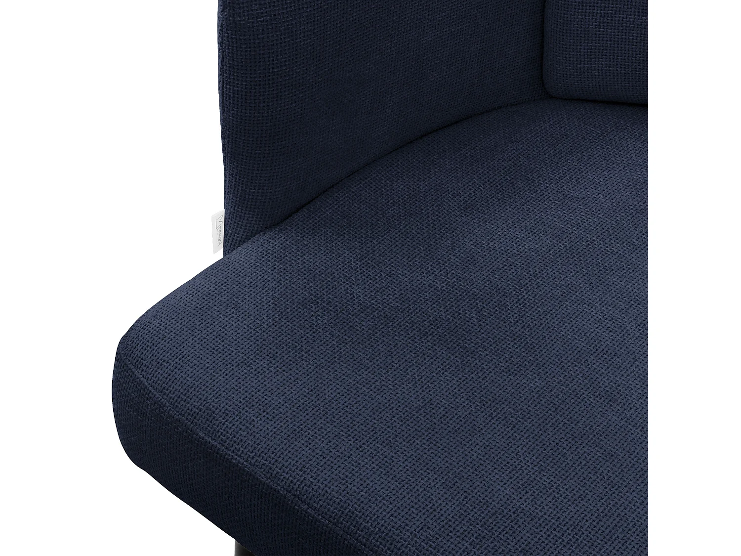 ML-Design 2x Sillas de comedor con funda de tela azul oscuro asientos de salón con respaldo y reposabrazos de ratán mueble tapizado y patas de metal