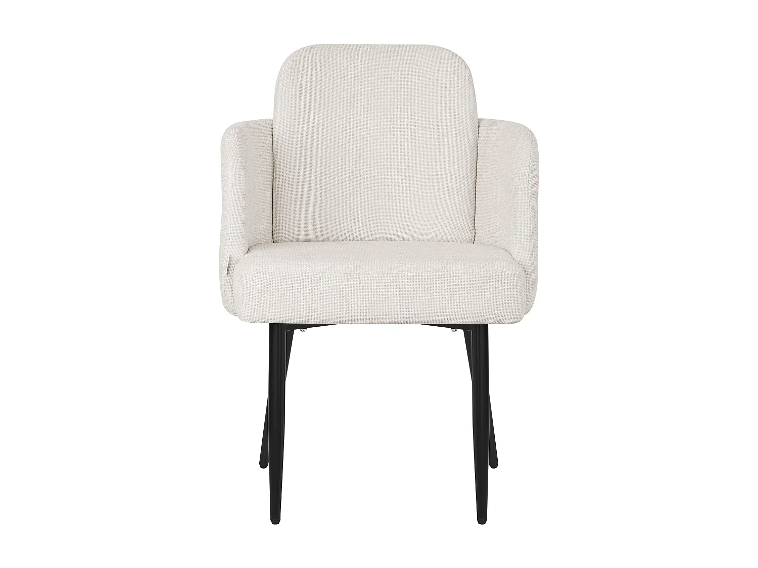 ML-Design 2x Sedie da pranzo beige, in tessuto, poltrone ergonomiche da cucina con braccioli e schienale in rattan, poltroncine imbottite per salotto