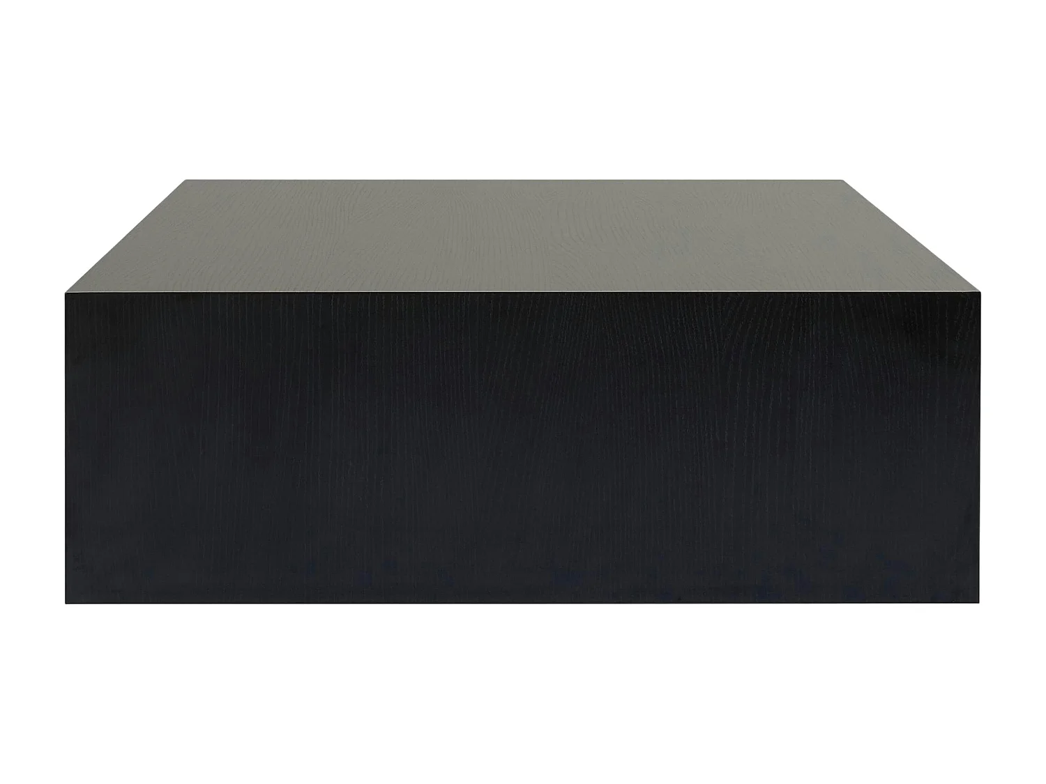 Table basse noire carrée roulettes invisibles MARFA