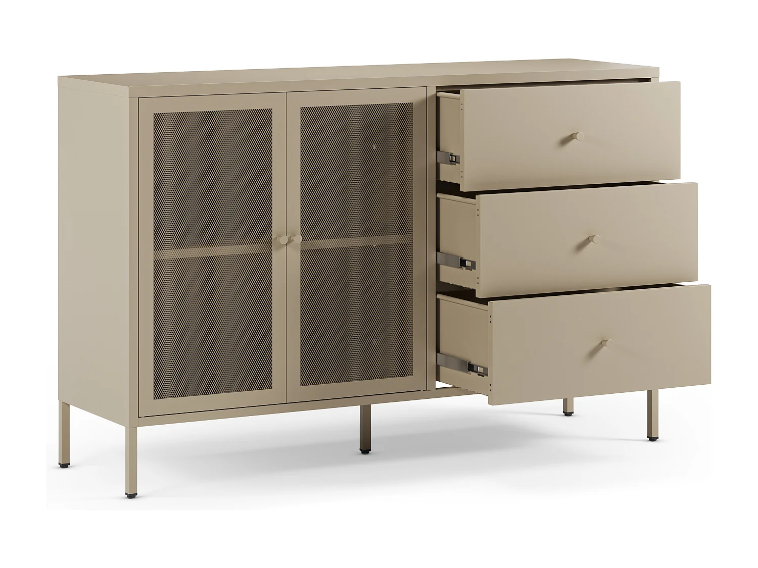 Buffet en metal beige - Latem