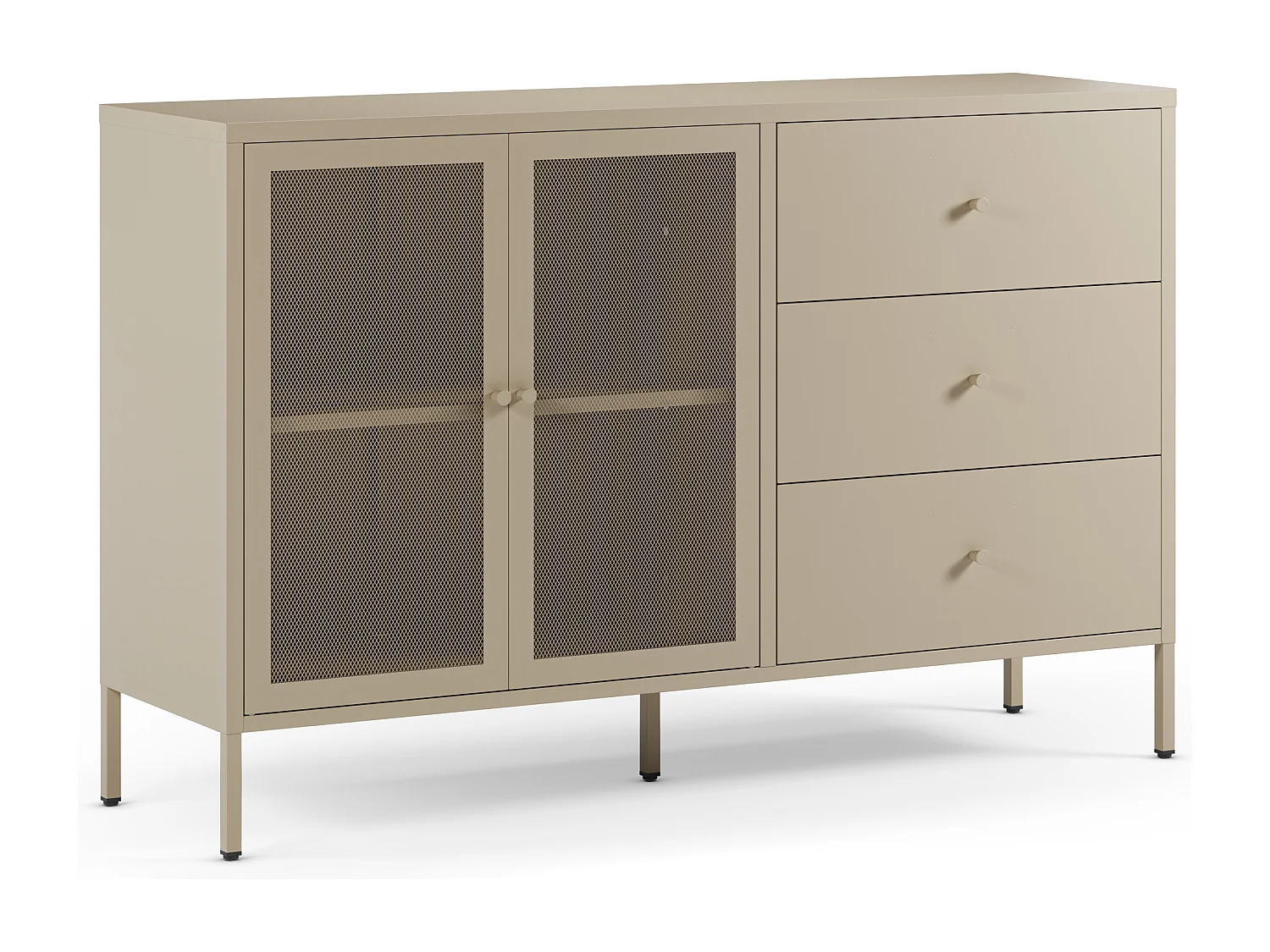 Dressoir Fayna - 140x40x90cm - Beige