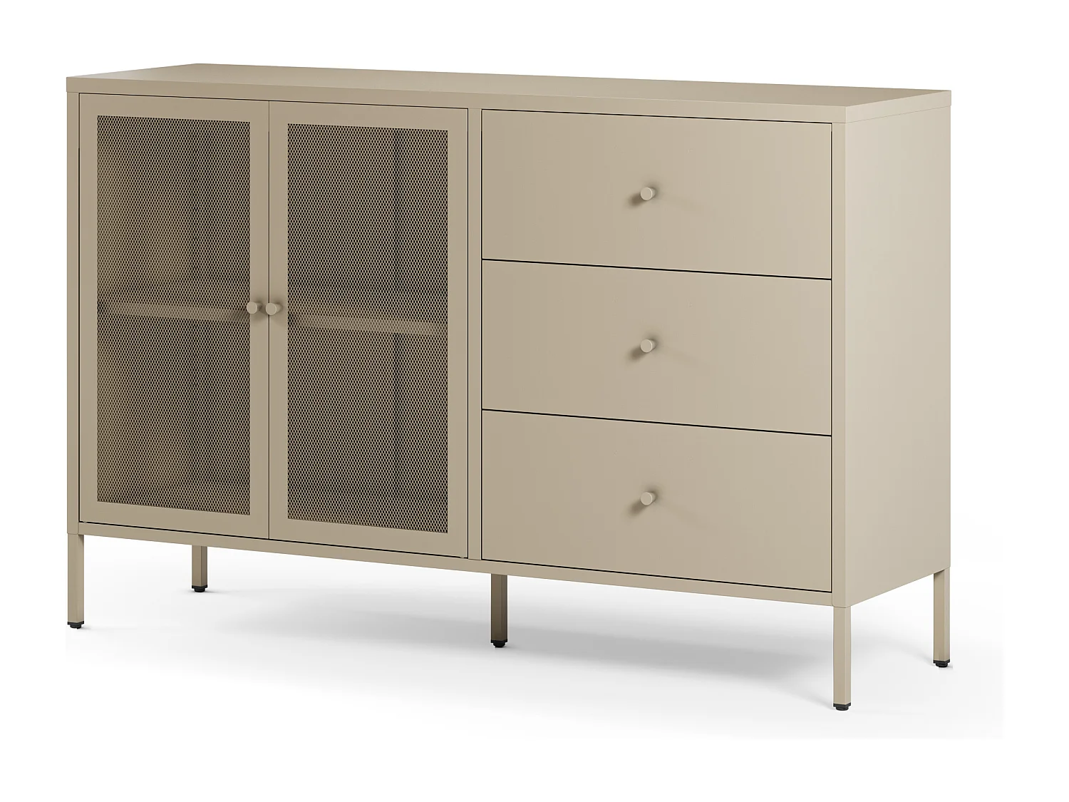 Dressoir Fayna - 140x40x90cm - Beige