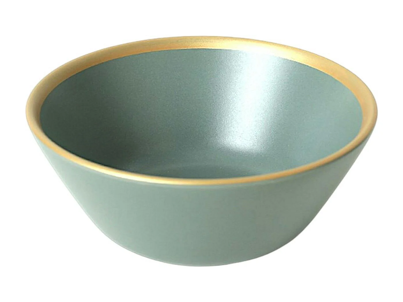 Bol apéro vert sauge & or (lot de 6) EFIRA