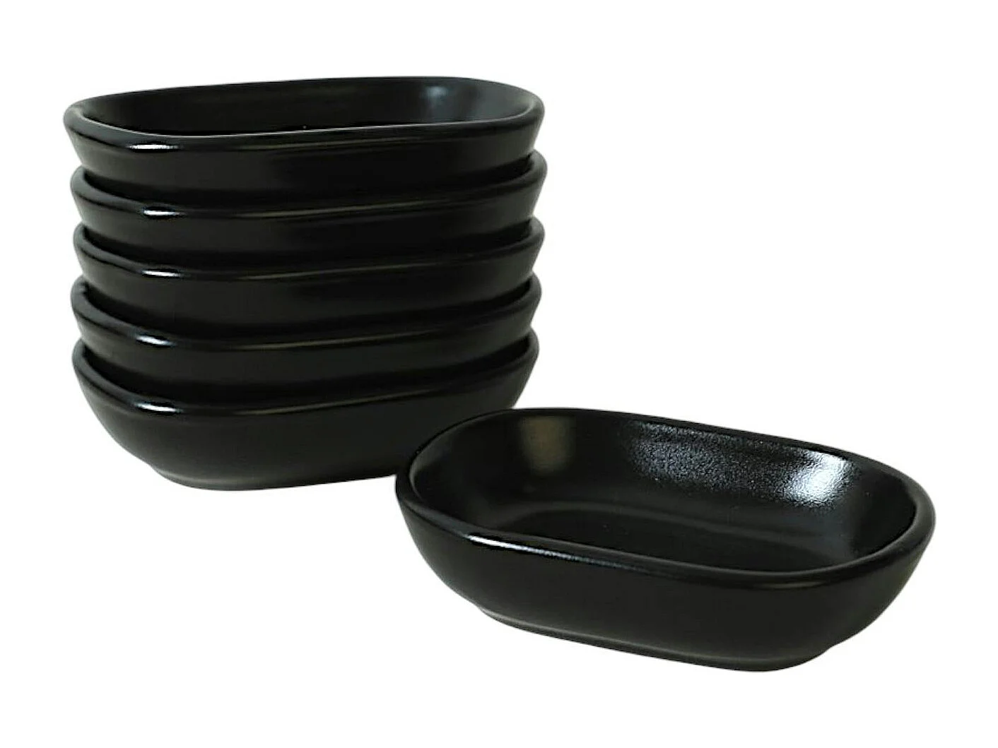 Coupelle en céramique noir mat 11 cm (lot de 6) EFIRA