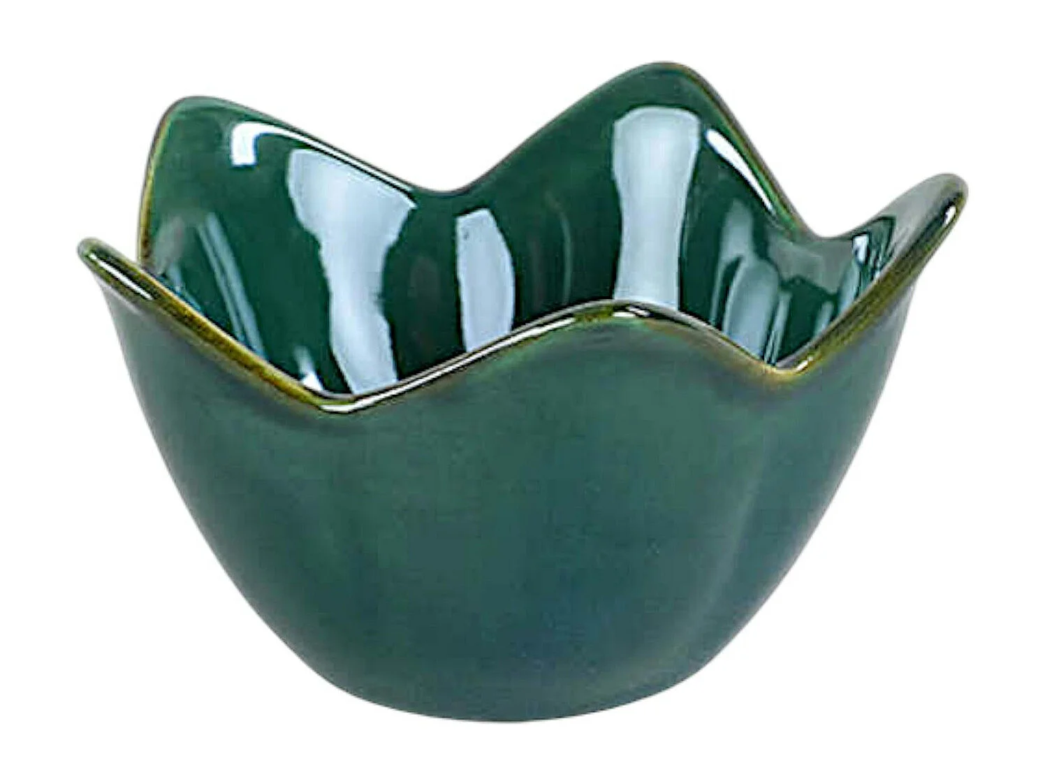 Coupelle apéro vert nuit, forme tulipe (lot de 6) EFIRA