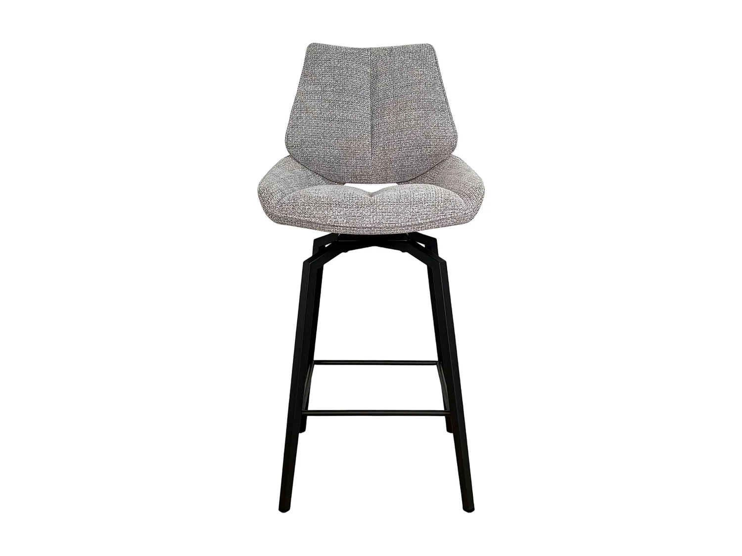 Chaise de bar pivotante grise assise baquet (lot de 2) LIGURIE