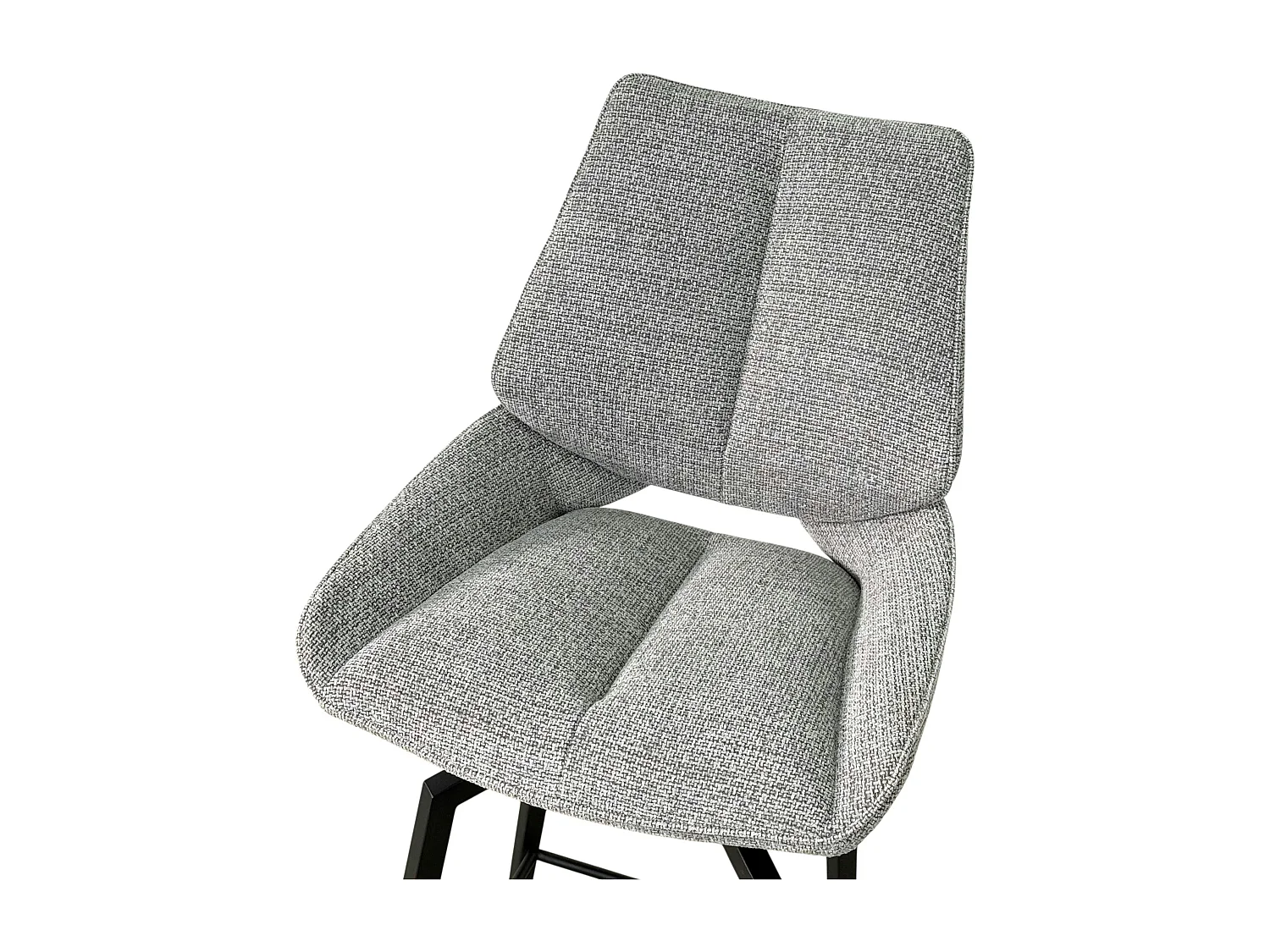 Chaise de bar pivotante grise assise baquet (lot de 2) LIGURIE