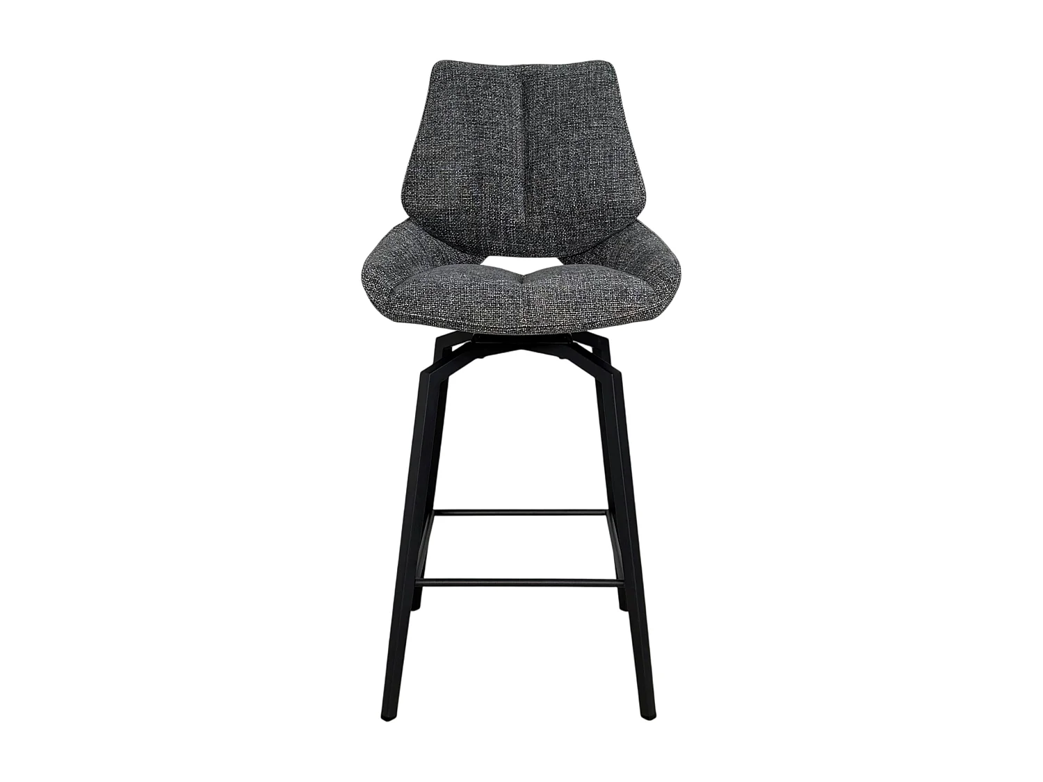 Chaise de bar pivotante anthracite assise baquet (lot de 2) LIGURIE