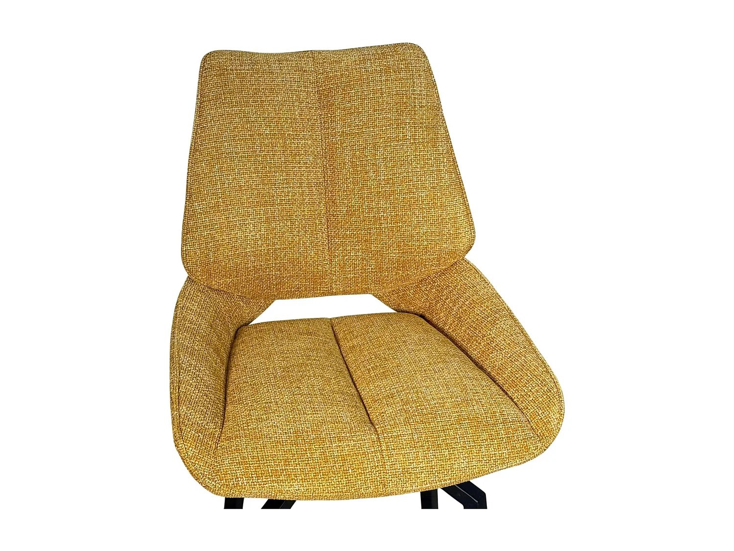 Chaise de bar pivotante moutarde assise baquet (lot de 2) LIGURIE