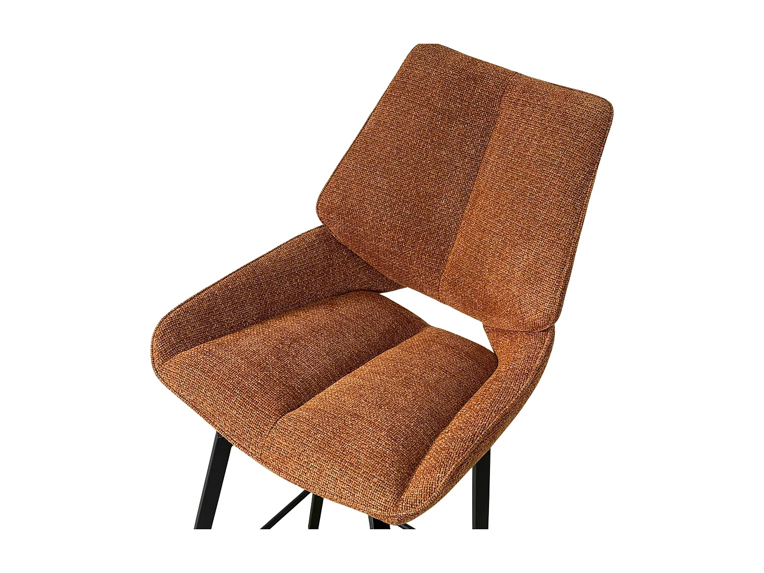 Chaise de bar pivotante rouille assise baquet (lot de 2) LIGURIE