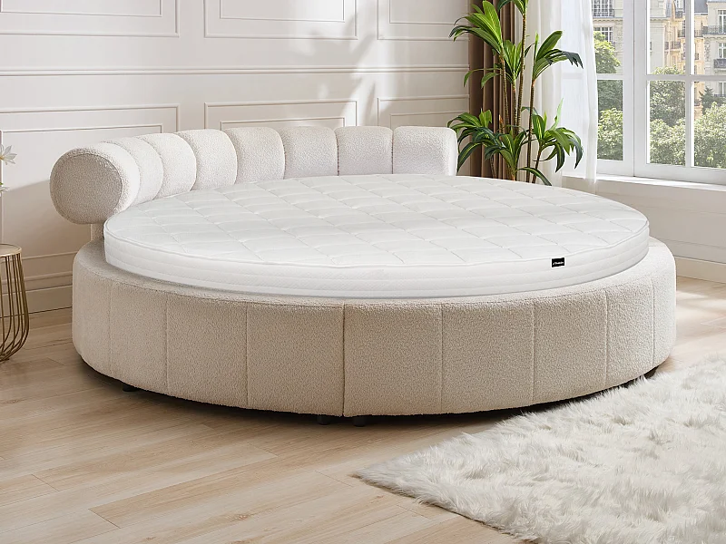 Matelas rond 220 x 220 cm ép.25cm - ROMA de YSMÉE