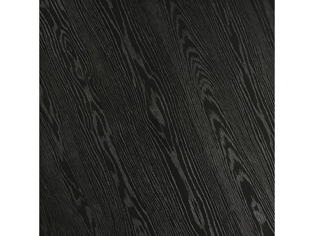 Petite table de salle à manger ronde noire de 118 cm avec piédestal incliné robuste, meuble moderne pour salle à manger, salon