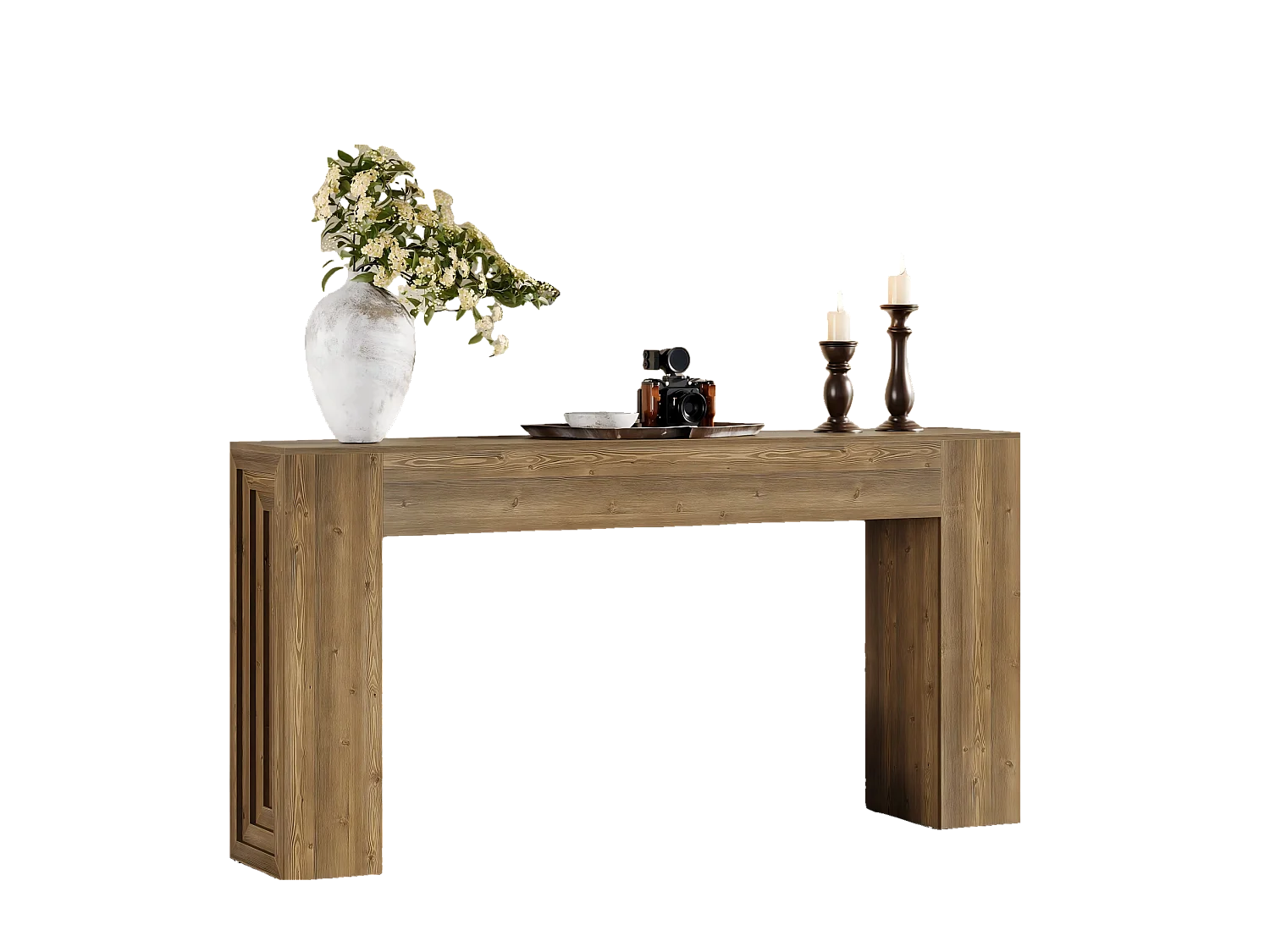 Table Console rectangulaire de 160 cm de Long, Table d'entrée rectangulaire derrière Le canapé, Table Basse étroite derrière Le canapé pour Salon, Couloir, entrée,