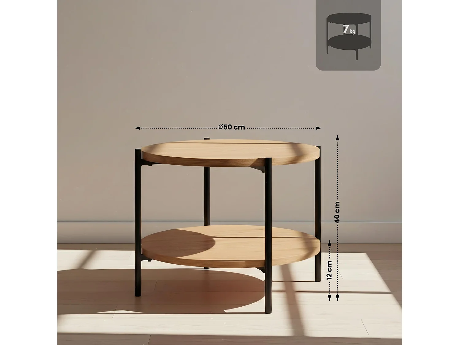 Table basse - Bois - Nature - Edduma