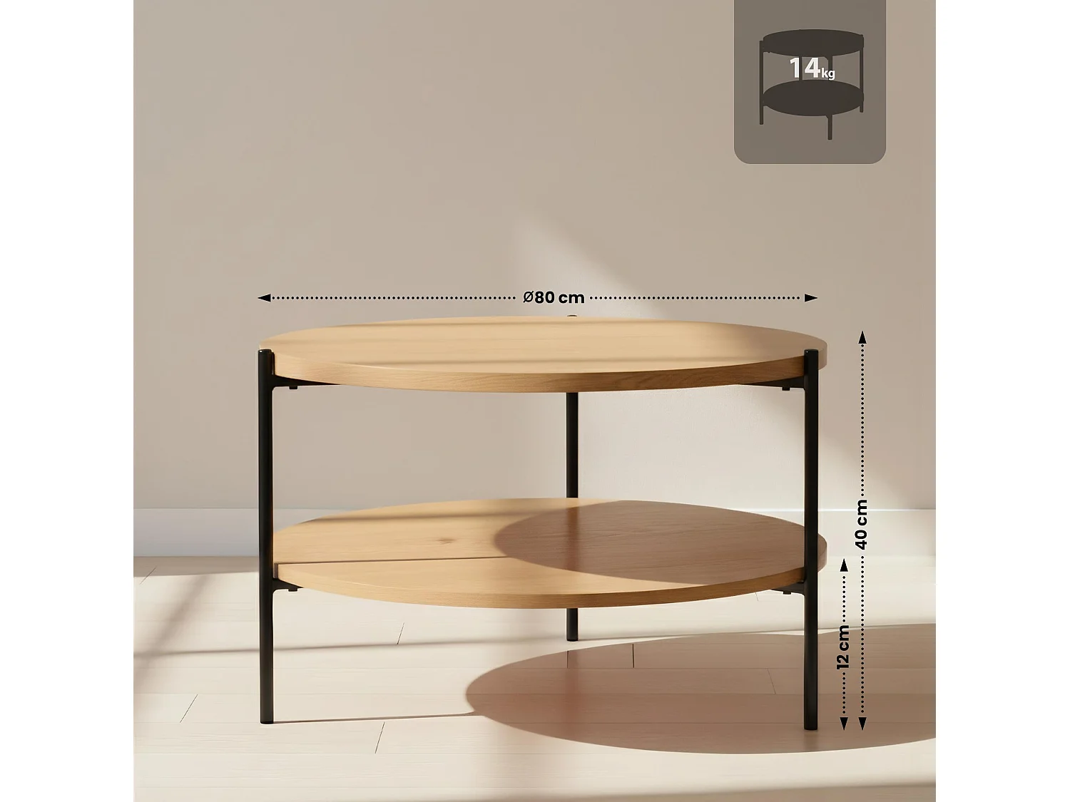 Table basse - Bois - Nature - Edduma