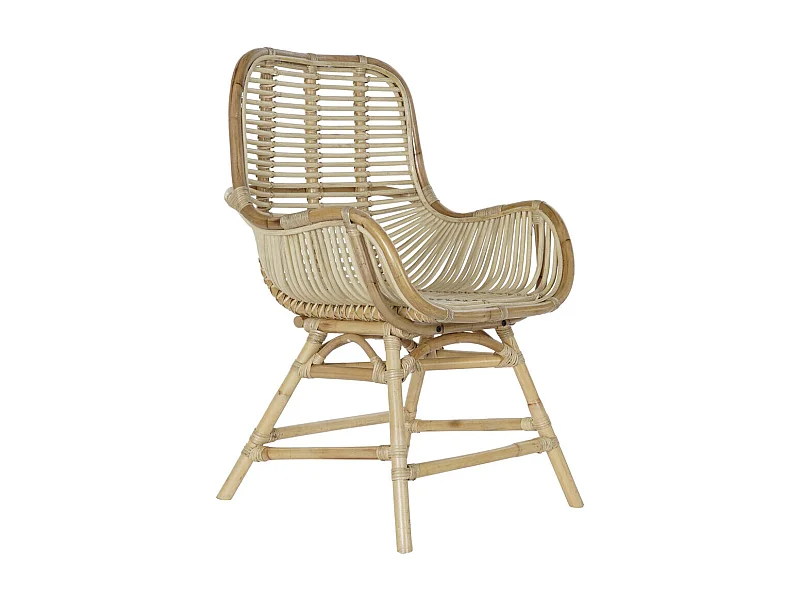 BAMBOE RATTANSTOEL 54X51X92 NATUURLIJK, ideaal voor uw huis. Het voegt glamour en een speciaal tintje toe aan uw huis.
