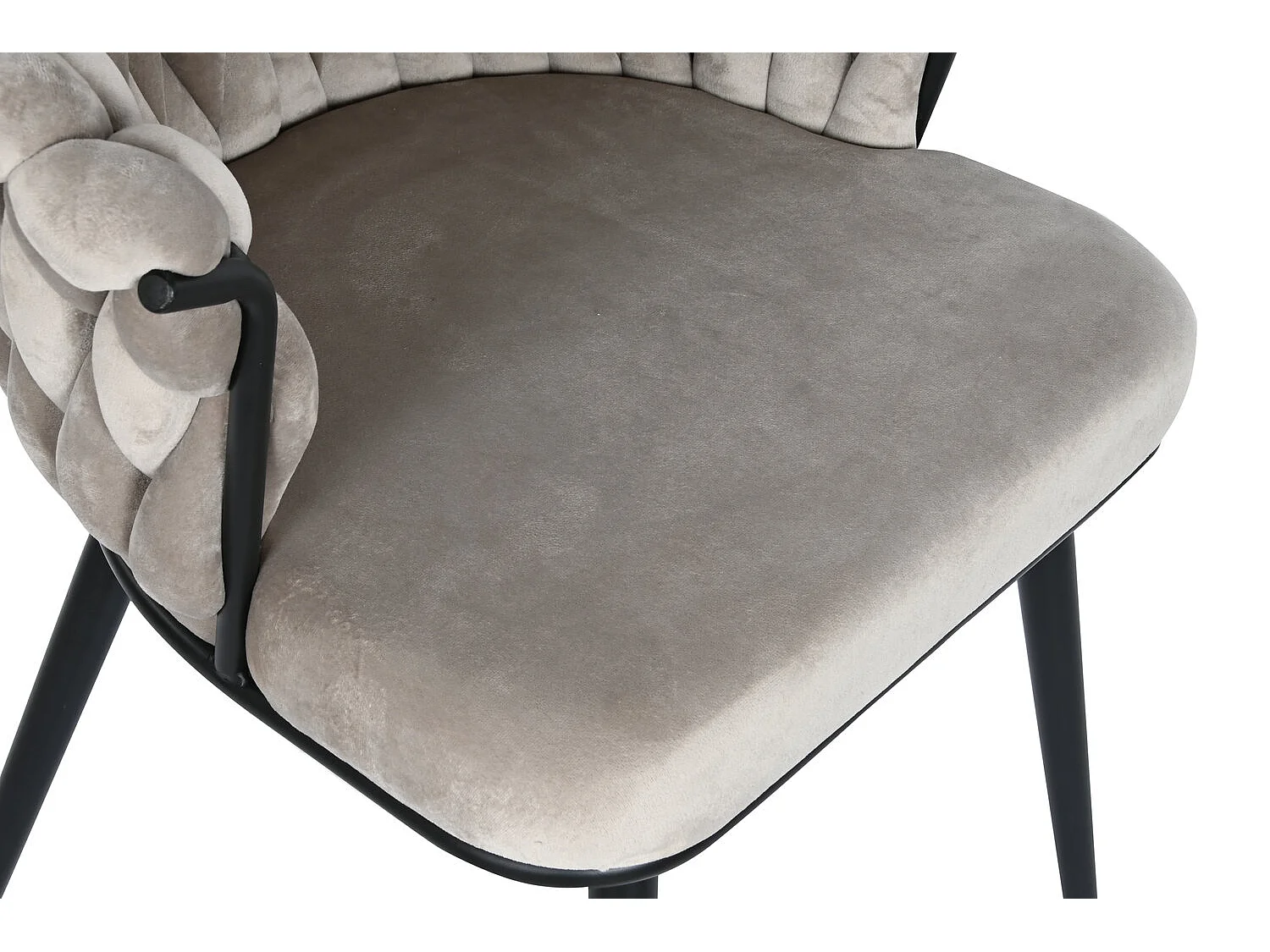 Medallionstoel met poten van gaas en hout, 48x48x96cm, ideaal voor uw huis. Het voegt glamour en een speciaal tintje toe aan uw huis.