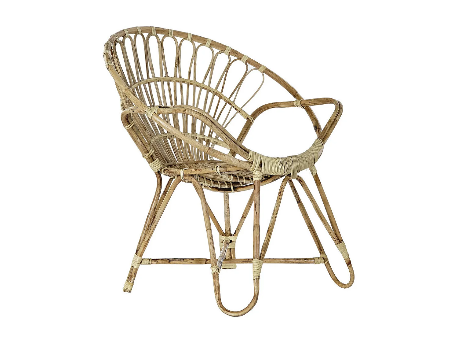 BAMBOE RATTANSTOEL 70X70X74 NATUURLIJK, ideaal voor uw huis. Het voegt glamour en een speciaal tintje toe aan uw huis.