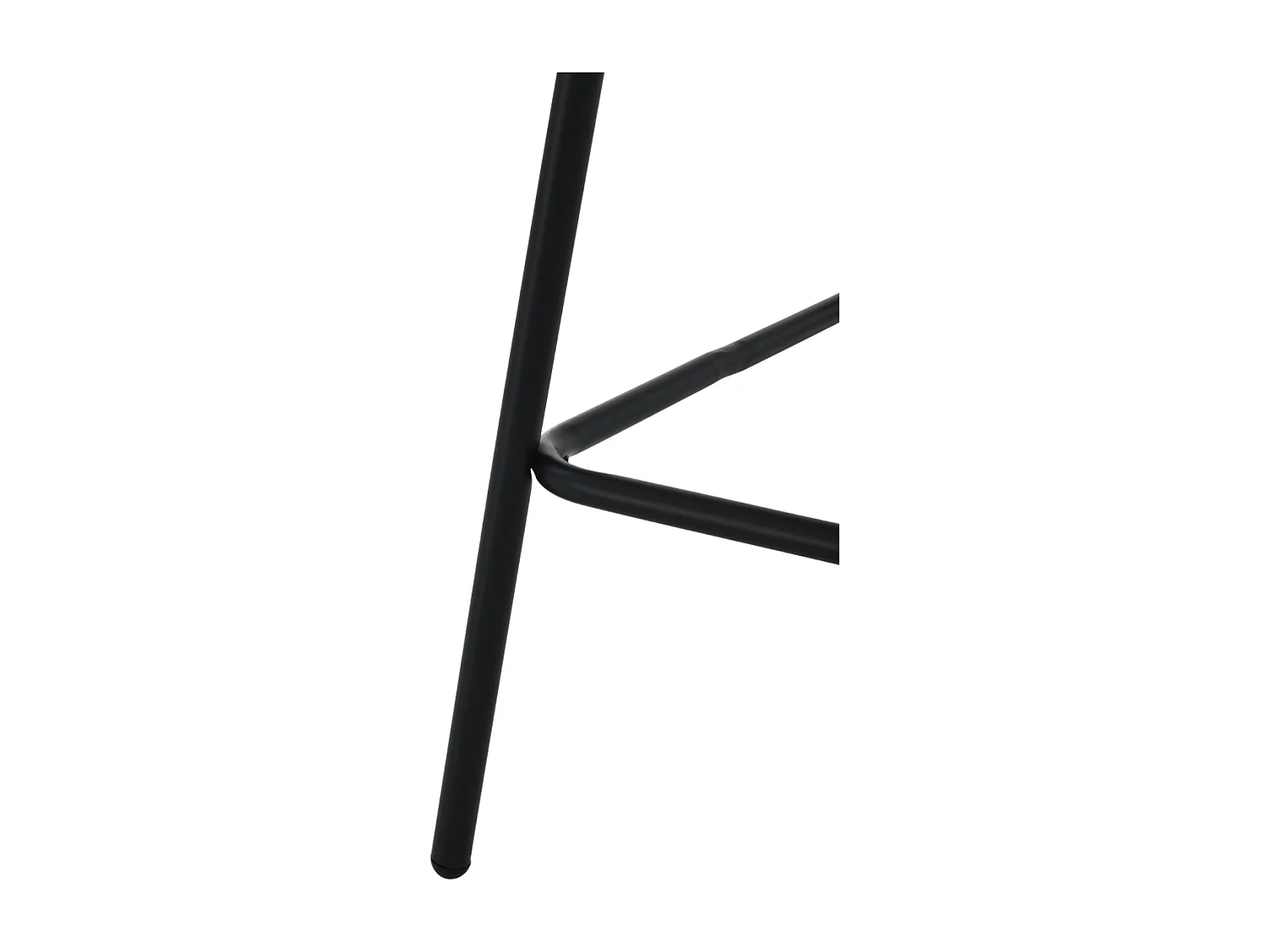 2er-Set Hocker aus meliertem Stoff mit Metallbeinen - SORREL