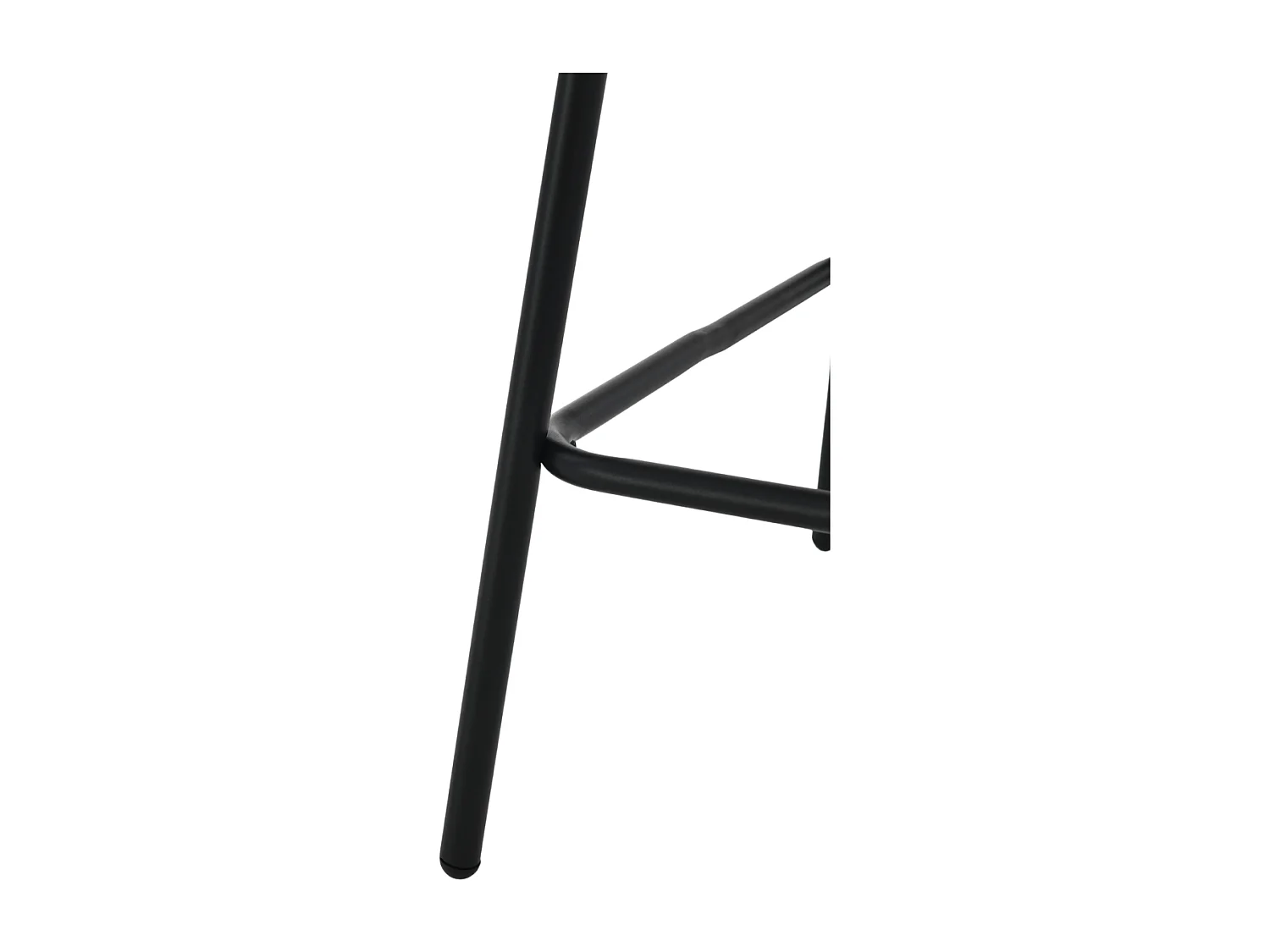 2er-Set Hocker aus meliertem Stoff mit Metallbeinen - SORREL