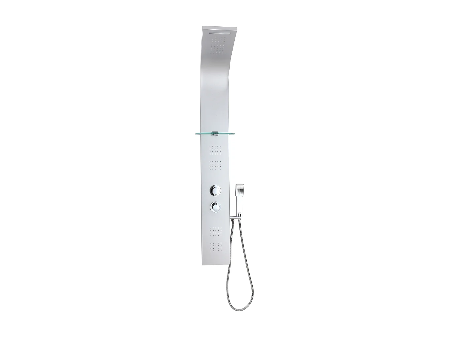 Colonne de douche hydromassante thermostatique - Argenté - P45 x H150 cm - JOSTA