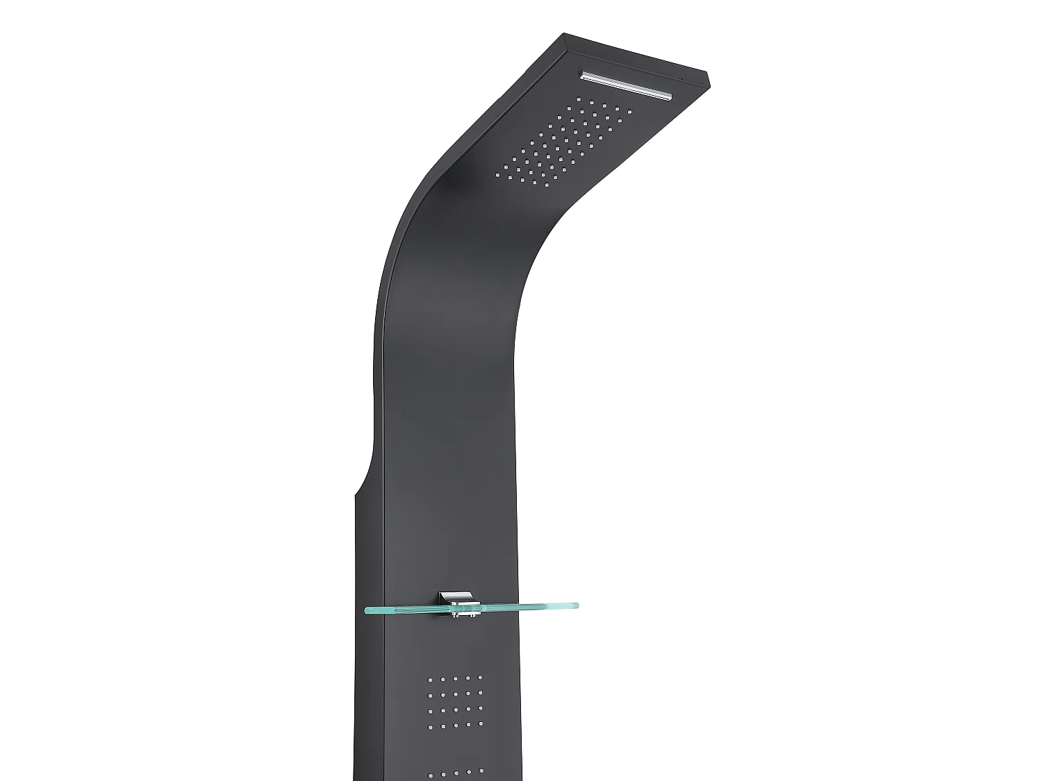 Colonne de douche hydromassante thermostatique - Noir mat - P45 x H150 cm -  JOSTA