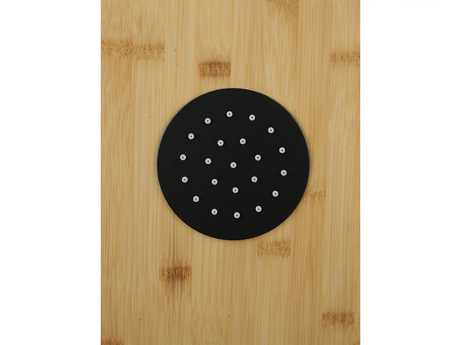 Colonne de douche hydromassante en bambou - Mitigeur mécanique - P53 x H140 cm - NEVOLA