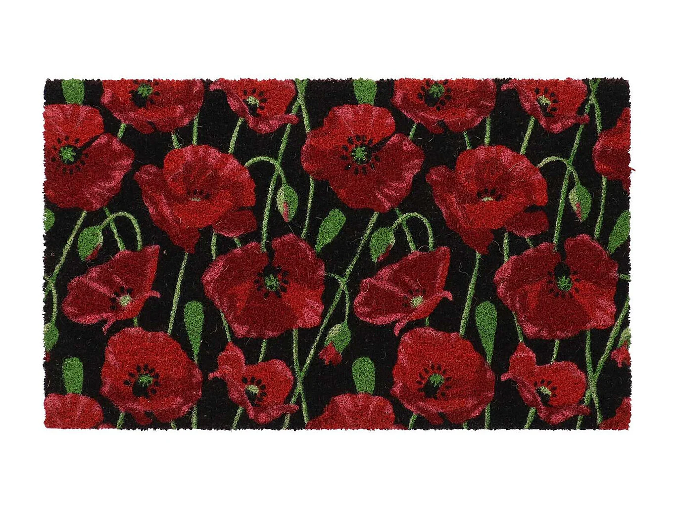 Paillasson en fibres de coco Coquelicots