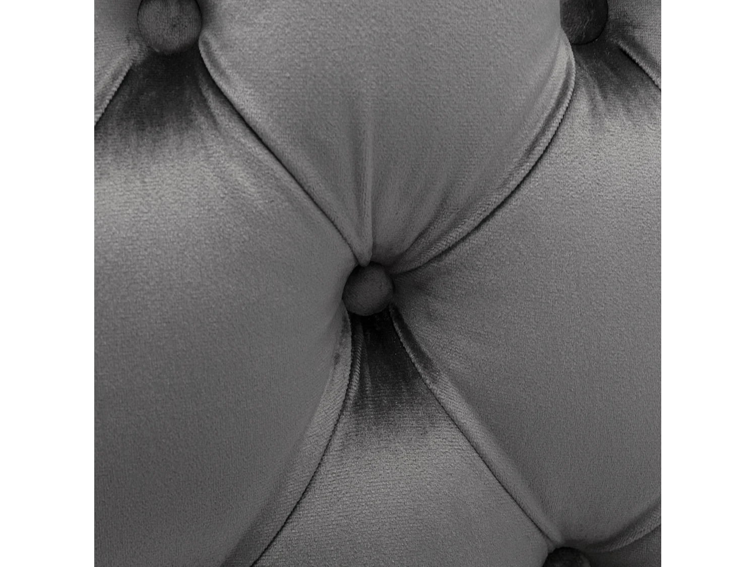 Lot de 4 chaises de salle à manger en velours - 49 x 61 x 100 cm - pieds en chêne - pour chambre et salon - gris