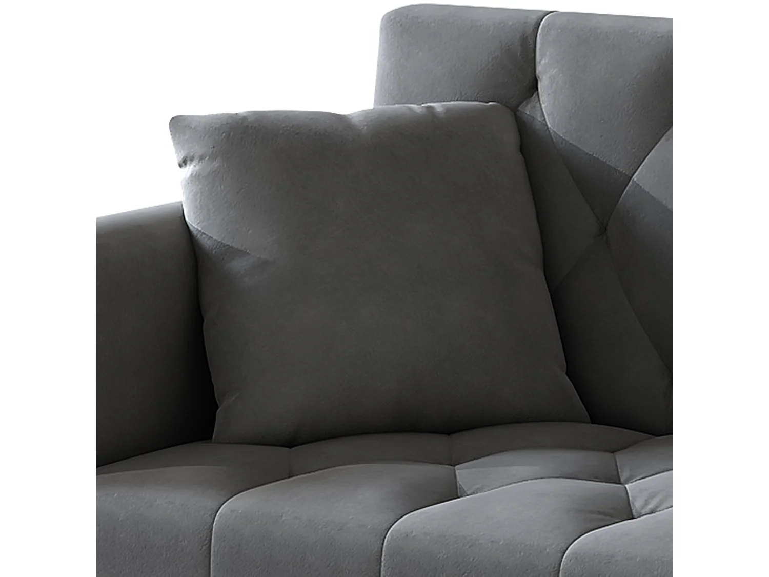 Canapé 2 places - avec fonction relax - trois positions d'inclinaison réglables - porte-gobelet inclus - gris