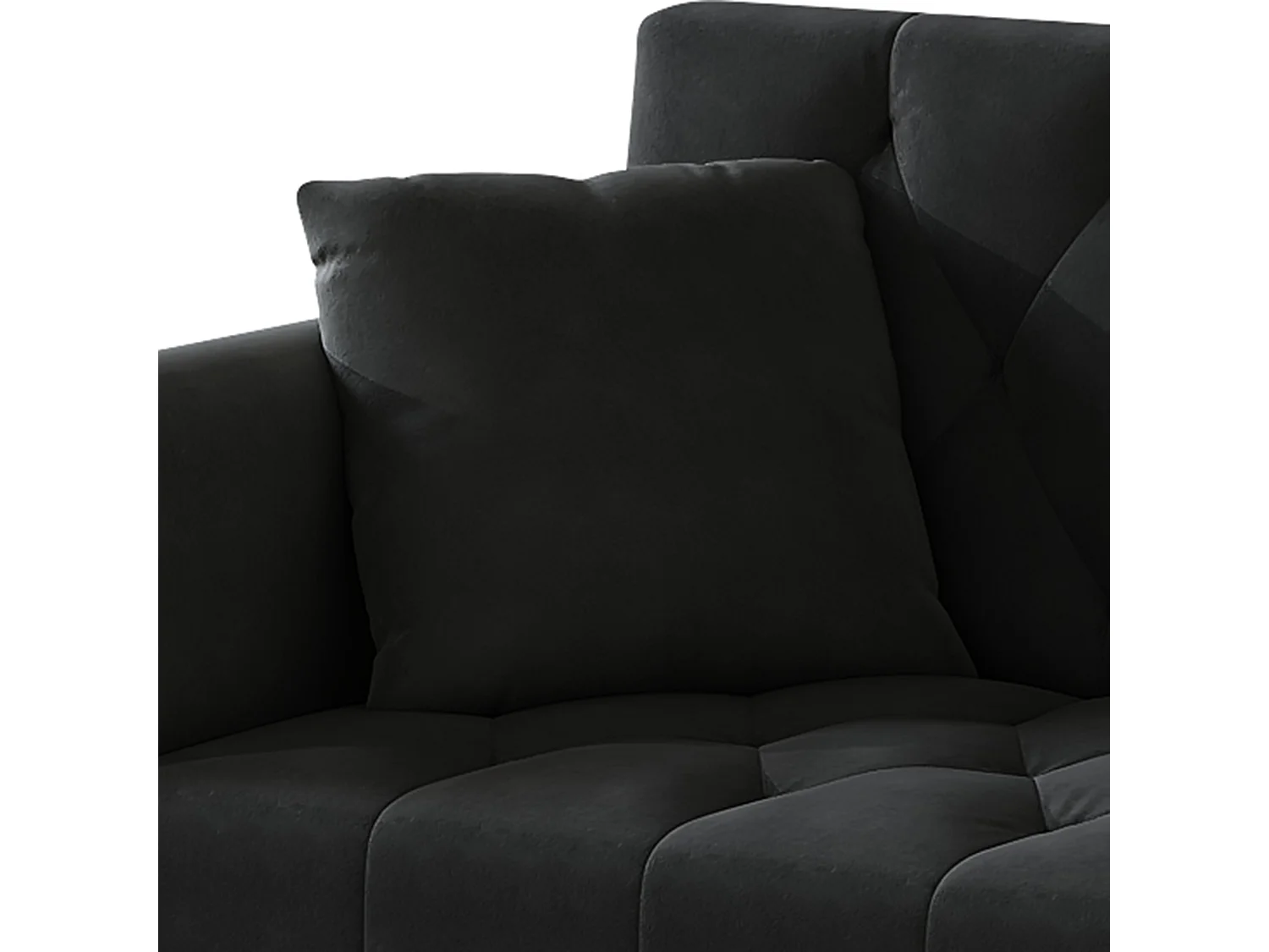 2-Sitzer Sofa - mit Relax-Funktion - drei verstellbare Neigungspositionen - Getränkehalter inklusive - schwarz