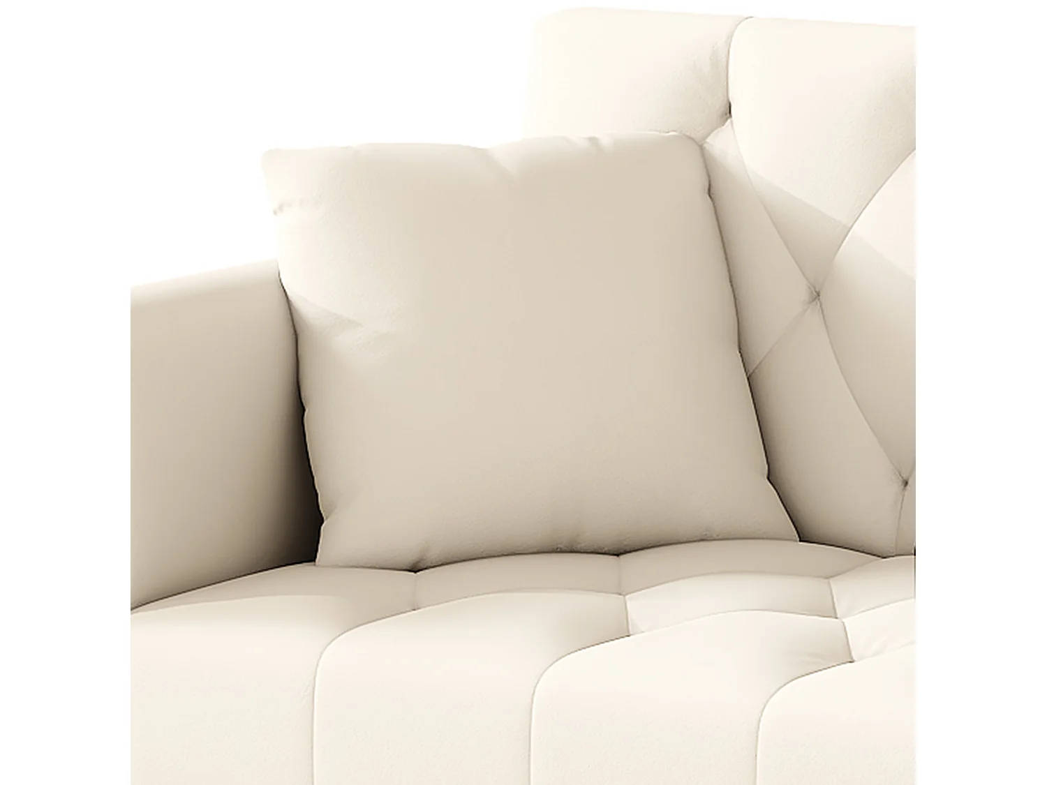 2-Sitzer Sofa - mit Relax-Funktion - drei verstellbare Neigungspositionen - Getränkehalter inklusive - beige