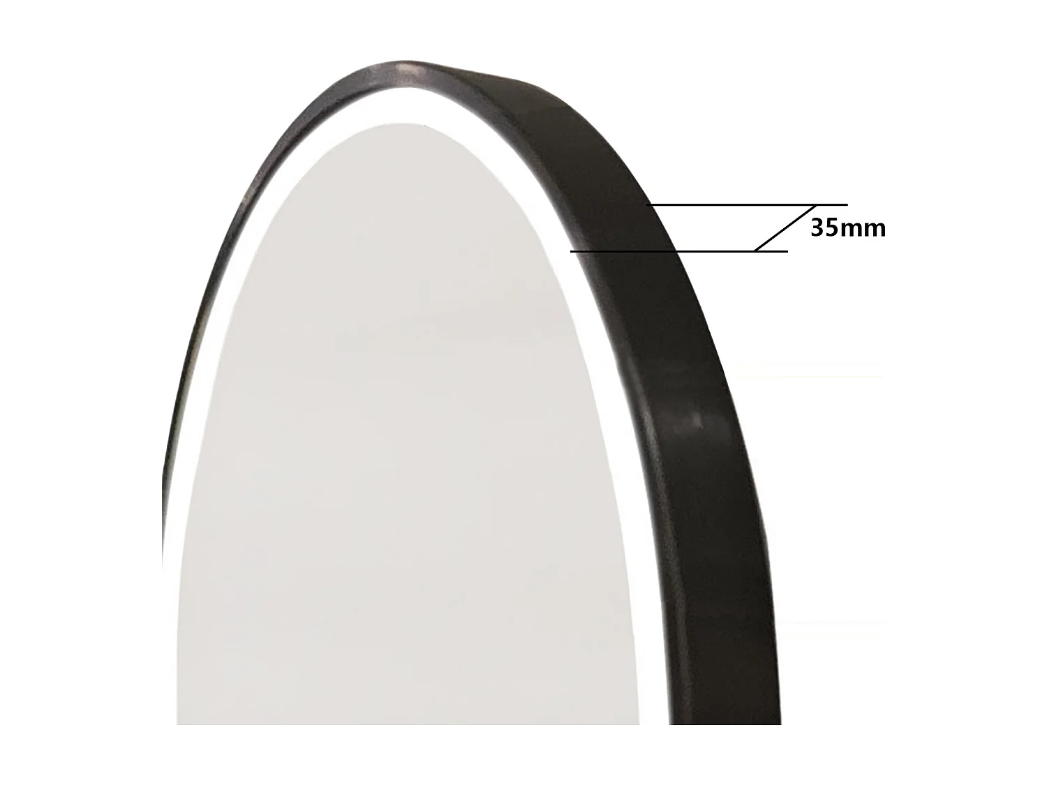 Specchio a corpo intero 160x60cm con LED, temperatura di colore regolabile, design moderno e adatto per svariate scenari.