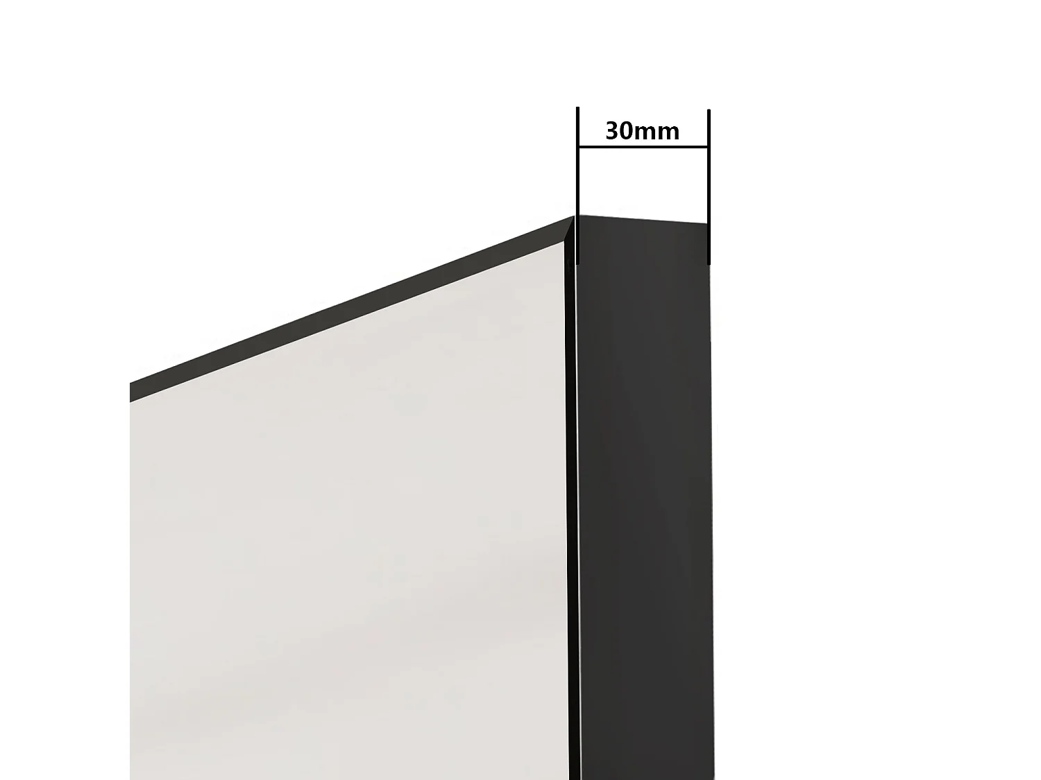 Specchio a corpo intero 160x50cm, design moderno e adatto per svariate scenari.