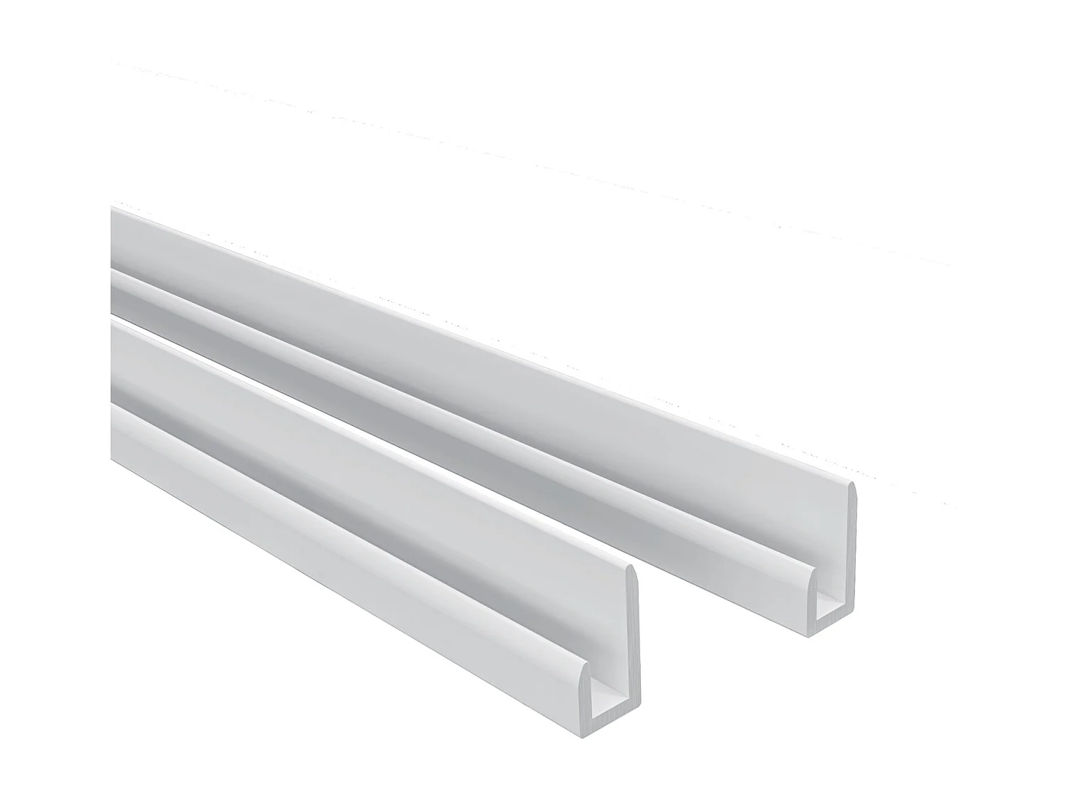 40x210 cm Pannello Doccia Realizzato in Alluminio Spessore 3mm con Profili Finitura Bianco Alba per Rivestimento Parete Bagno