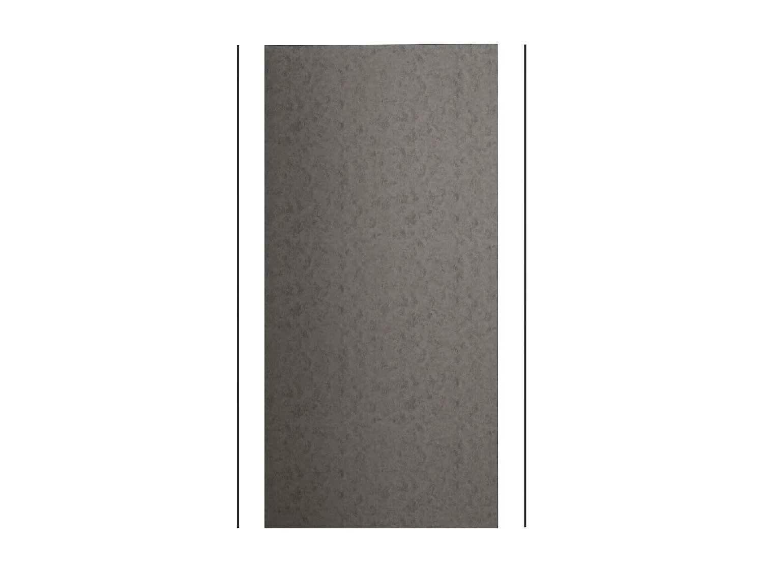 90x210 cm Pannello Doccia Realizzato in Alluminio Spessore 3mm con Profili Finitura Grigio Cemento per Rivestimento Parete Bagno