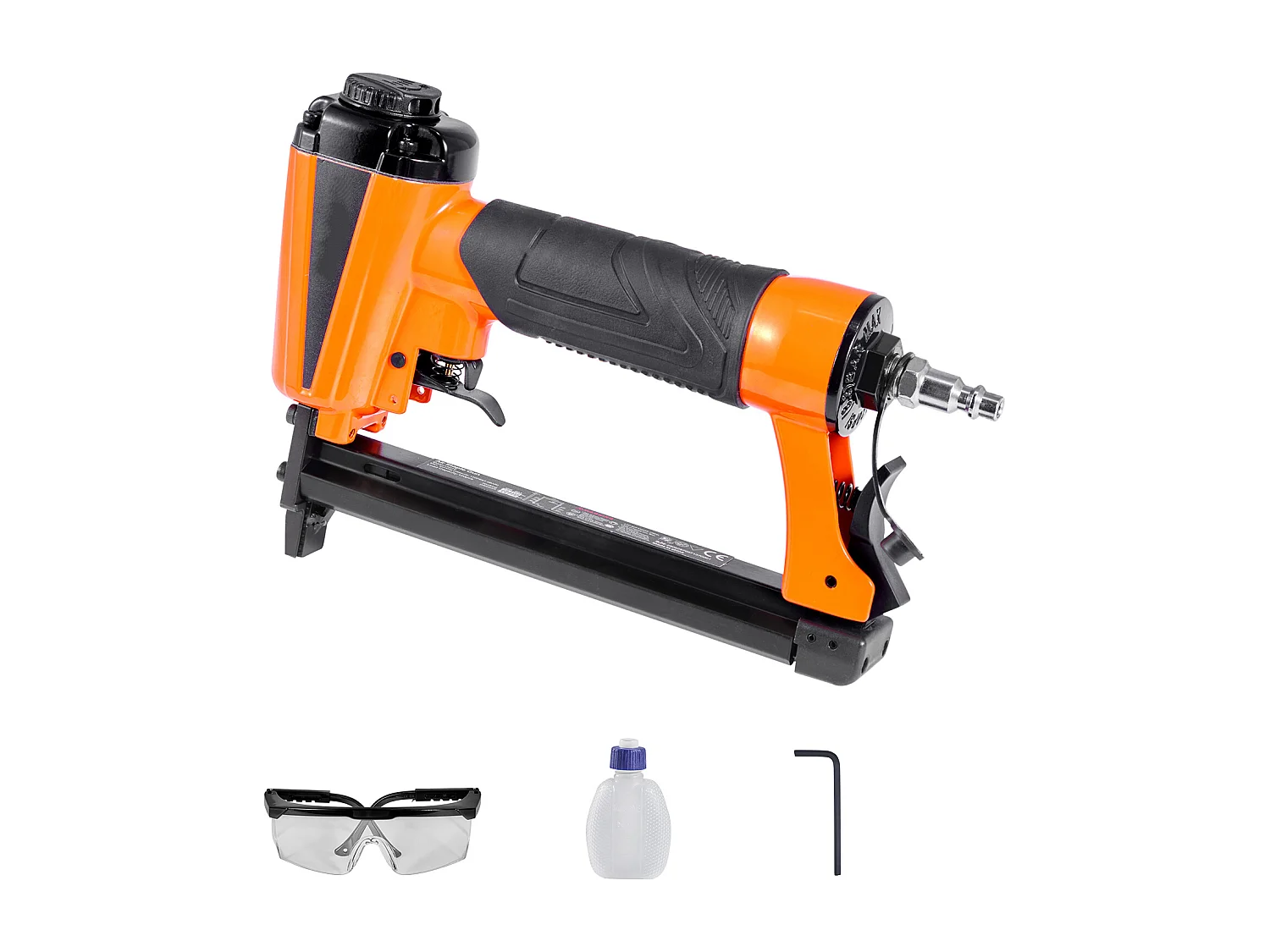 Grapadora Neumática SucceBuy, Calibre 21, Compatible con Grapas Estándar Serie 80 (No Incluidas), de Ancho de Corona 1.28 cm, de Longitud 0.6-1.6 cm