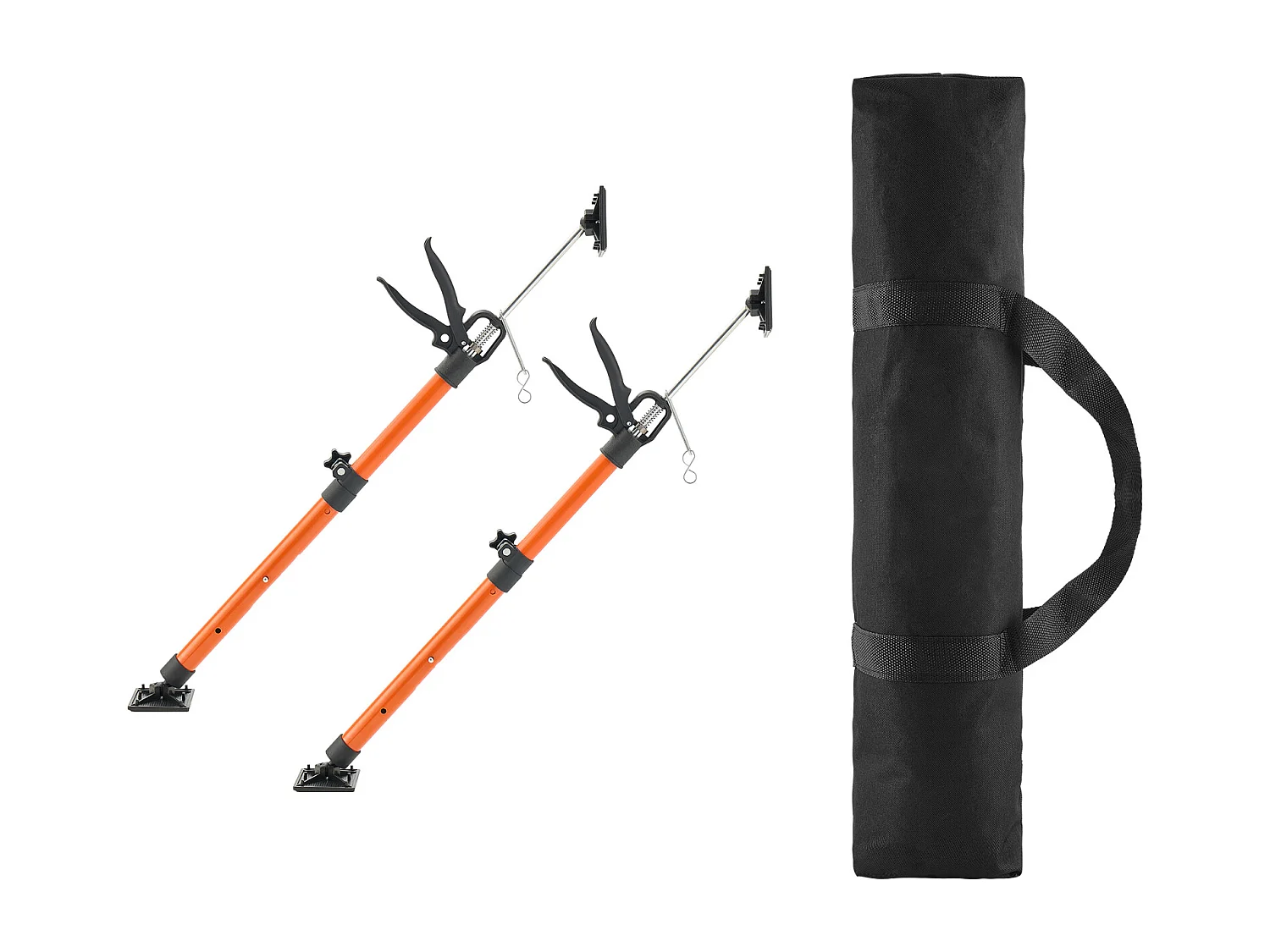 Étai de Soutien Télescopique SucceBuy 54-115 cm Poteau de Support Réglable Lot de 2, Tige Dégagement Rapide, en Acier, Charge 70 kg, Étai pour Plafond