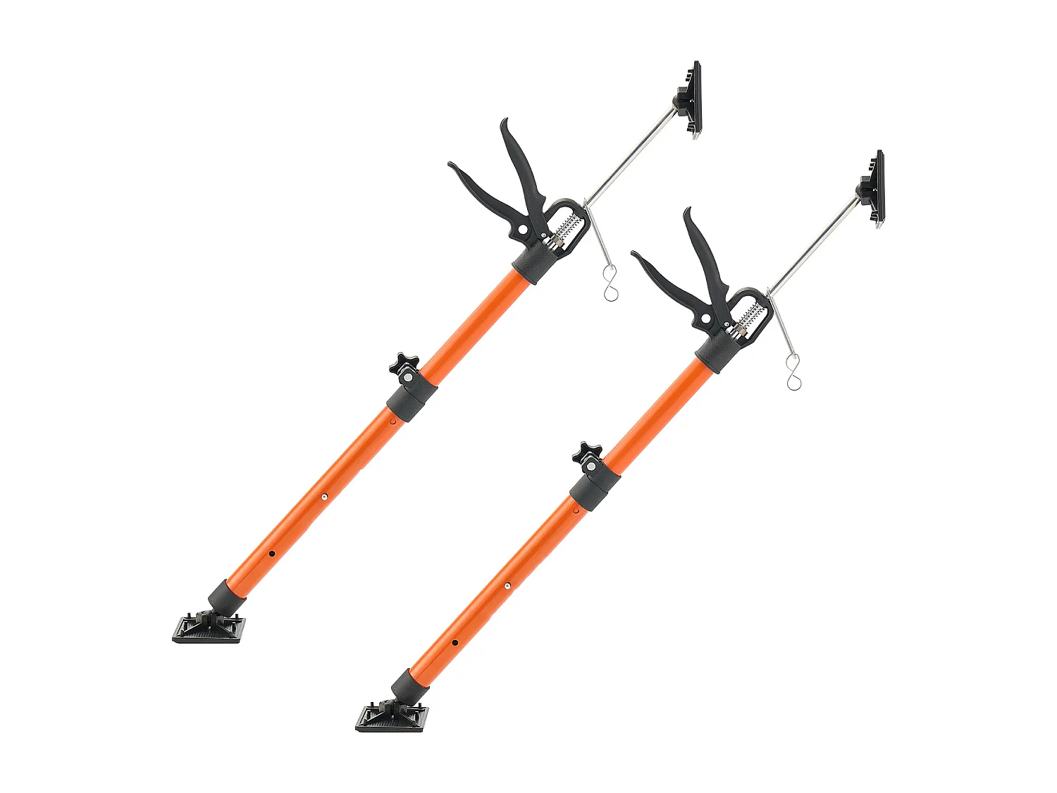 Étai de Soutien Télescopique SucceBuy 54-115 cm Poteau de Support Réglable Lot de 2, Tige Dégagement Rapide, en Acier, Charge 70 kg, Étai pour Plafond