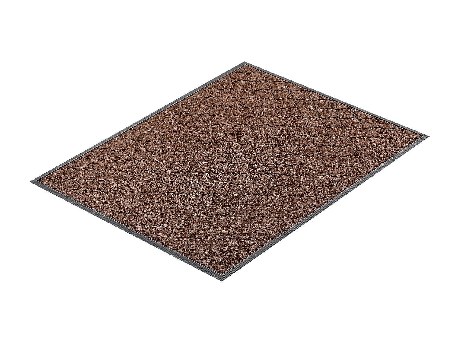 Tapis d'Entrée SucceBuy, 119,4 x 89 cm, Paillasson Extérieur Intérieur Moderne Élégant, Envers Antidérapant TPE, Résistant Lavable, Attrape Poussière, Marron