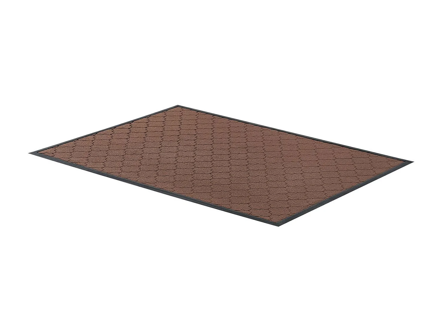 Tapis d'Entrée SucceBuy, 119,4 x 89 cm, Paillasson Extérieur Intérieur Moderne Élégant, Envers Antidérapant TPE, Résistant Lavable, Attrape Poussière, Marron